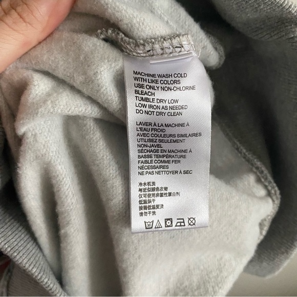 bdg Crew Neck Grey Purple Colour Block Casual Baggy Sweater - Picture 8 of 15